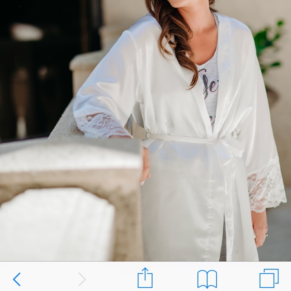 Bride bathrobe